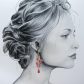 Boucles d'oreilles papillons en liberty Margareth Annie fuchsia