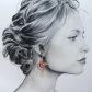 Boucles d'oreilles oiseau colibri et plume en liberty Margareth Annie bleu et orange