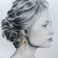 Boucles d'oreilles papillon et lys en TISSU petit pan flower power