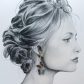 Boucles d'oreilles papillons et fleur d'hortensia en tissu purley meadow marine