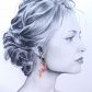 Boucles d'oreilles chats en tissus japonais sakura rouge