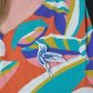 Broche colibri en tissus féérie bleu