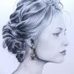 Boucles d'oreilles Panda et bambou en Liberty Emma and Georgina bleu