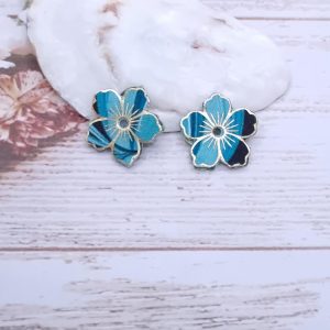 Fleur de cerisier Réversibles en Tissu art déco turquoise et david joe vert