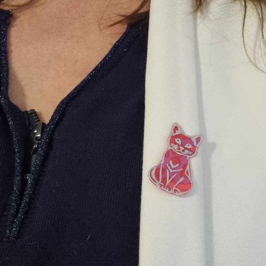 broche chat en liberty betsy candy kiss broche chat en liberty betsy candy kiss