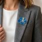 broche hibiscus en tissu petit pan