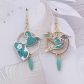 Boucles d'oreilles Colibri et Guadeloupe en Liberty Donna leigh Jade