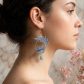 boucles d'oreilles poisson en liberty emma georgina bleu