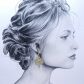 Boucles d'oreilles colibri et fleurs de lotus en TISSU liberty David Joe vert