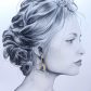 Boucles d'oreilles cigogne oiseau en TISSU féérie bleu