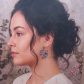 Boucles d'oreilles feuilles de monstera en TISSU Dream of summer multicolor