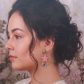Boucles d'oreilles colibri et fleurs en liberty dreams of summer et candy kiss