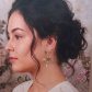 Boucles d'oreilles colibri et fleurs de lotus en TISSU dreams of summer multicolore