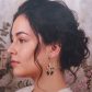 Boucle d'oreille papillons à l'UNITE en TISSU Revival